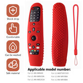 Silikona aizsargapvalks, necaurlaidīgs televizora tālvadības pults aizsargvāciņš ar virves aizsargvāciņu LG Magic tālvadības pultij