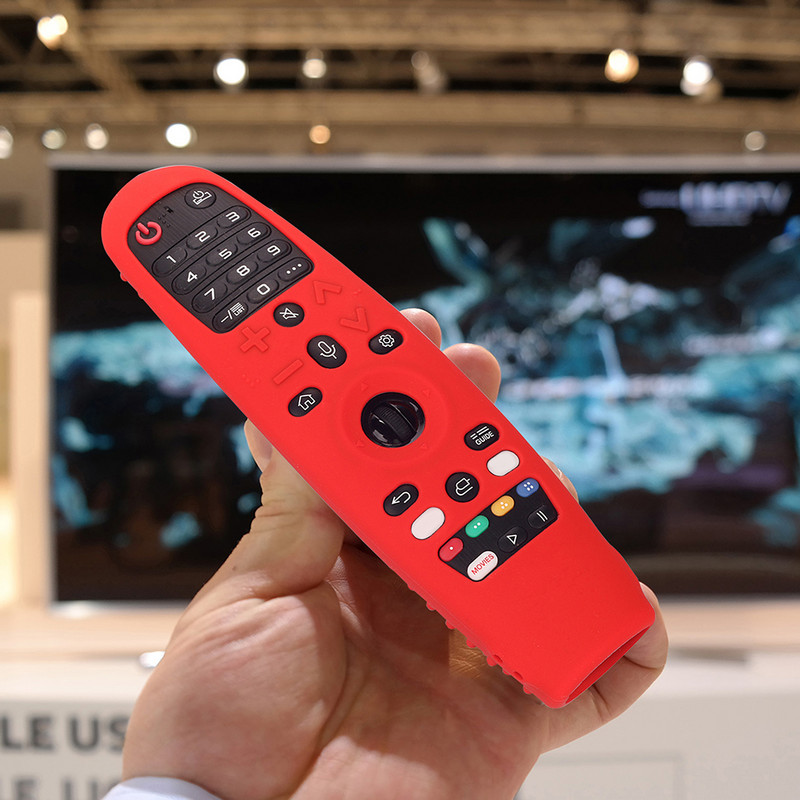 Silikona aizsargapvalks, necaurlaidīgs televizora tālvadības pults aizsargvāciņš ar virves aizsargvāciņu LG Magic tālvadības pultij