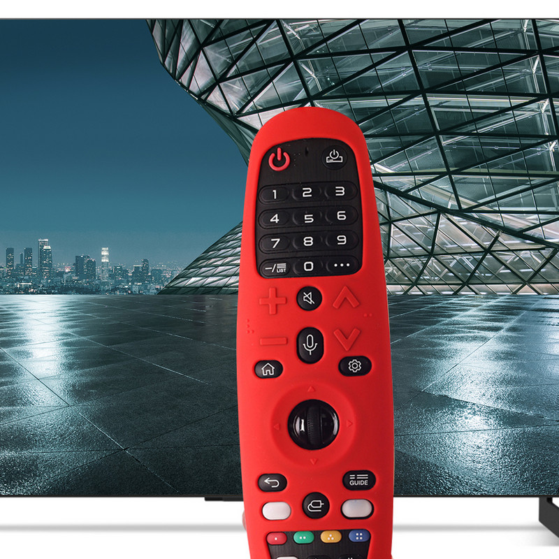 Silikona aizsargapvalks, necaurlaidīgs televizora tālvadības pults aizsargvāciņš ar virves aizsargvāciņu LG Magic tālvadības pultij