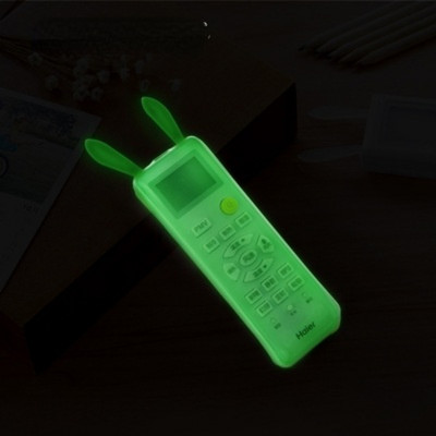 Cute Bunny Dust Protect aizsargājošs uzglabāšanas maisiņš Pārnēsājams silikona gaisa kondicionēšanas vadības futrālis TV tālvadības pults vāciņš