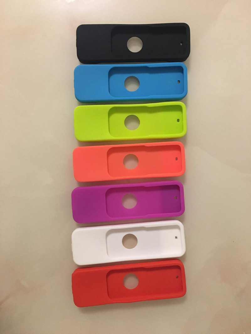 Krāsains silikona aizsargvāciņa apvalks Apple TV 4 tālvadības pults ūdensnecaurlaidīgam putekļu vāciņam