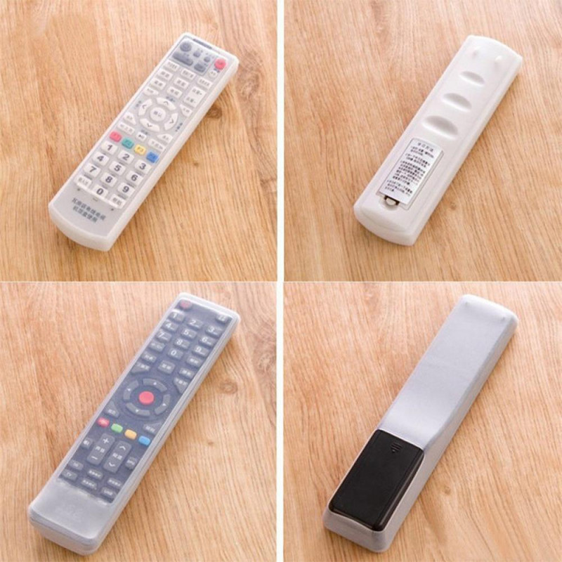 1 gab Silikona glabāšanas soma tālvadības pults putekļu pārsegs TV gaisa kondicionētāja kontroles aizsargājoša turētāja vāka futrālis