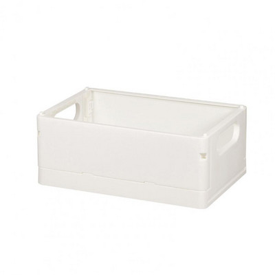 Kutija s košarom za pohranu Neklizajući dizajn s udubljenom ručkom Sklopivi plastični za organiziranje velikog kapaciteta Uredski materijal