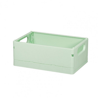 Kutija s košarom za pohranu Neklizajući dizajn s udubljenom ručkom Sklopivi plastični za organiziranje velikog kapaciteta Uredski materijal