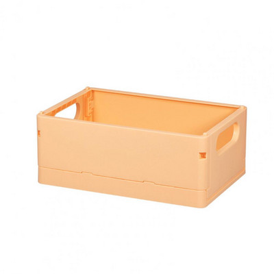 Kutija s košarom za pohranu Neklizajući dizajn s udubljenom ručkom Sklopivi plastični za organiziranje velikog kapaciteta Uredski materijal