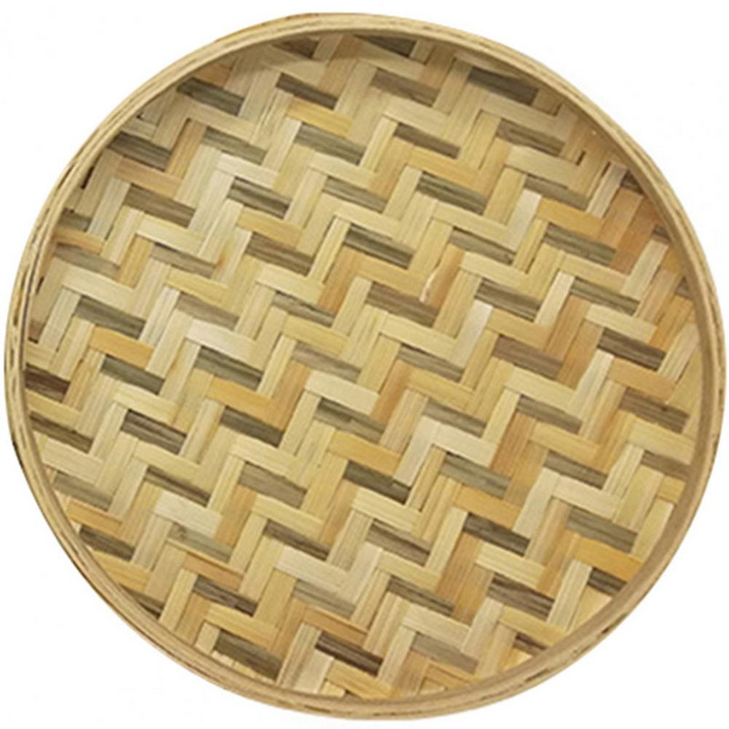 Χειροποίητο Φορητό Bamboo Sieve Basket Storage Organizer Bamboo Bamboo Weaving Sieve Δοχείο αποθήκευσης για κατάστημα