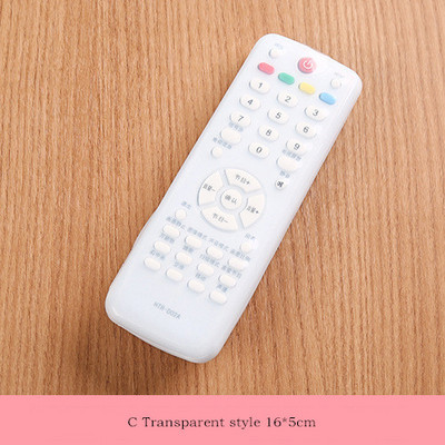 Cute Cartoon Rabbit Ears Silica Gel Αδιάβροχη τσάντα Τηλεόραση Κλιματισμός Τηλεχειριστήριο Προστατευτικό μανίκι Διαφανές προστατευτικό προστασίας από τη σκόνη