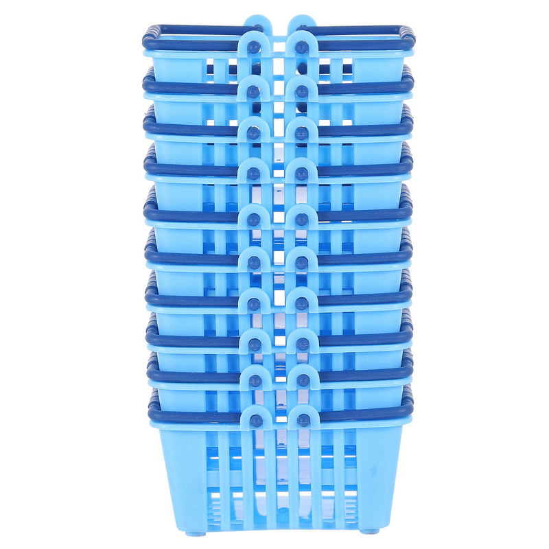 Grozs Iepirkšanās Mini Bērnu Rotaļlietas Grozi Pārtikas preču grozs Rotaļu noliktavas namiņš Leļļu namiņa izlikšanās Modelis Miniatūras dekors Ornaments Sīkas rotaļlietas