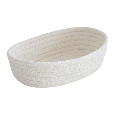 Rankomis austas laikymo krepšelis Vaikams žaislai Stalinis organizatorius Įvairūs daiktai Sandėliavimo dėžutė Medvilnė virvė Austi laikymo krepšeliai Kosmetikos indai