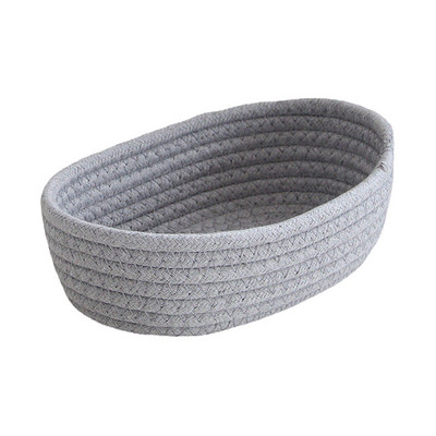 Rankomis austas laikymo krepšelis Vaikams žaislai Stalinis organizatorius Įvairūs daiktai Sandėliavimo dėžutė Medvilnė virvė Austi laikymo krepšeliai Kosmetikos indai