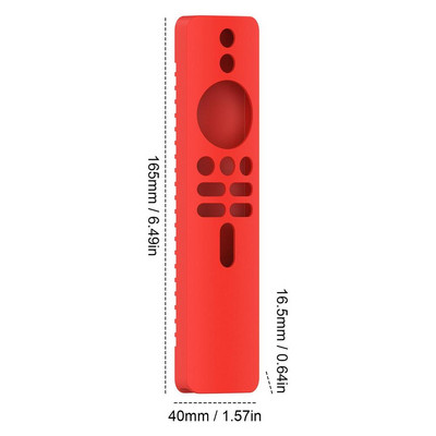 Tālvadības futrālis XiaoMis 4K TV MiBoX 2. paaudzes tālvadības pultīm TV Stick vadības vāciņš Silikona triecienizturīgs ādai draudzīgs tālvadības aizsargs