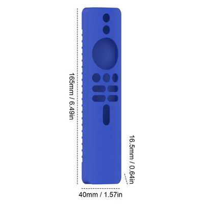 Tālvadības futrālis XiaoMis 4K TV MiBoX 2. paaudzes tālvadības pultīm TV Stick vadības vāciņš Silikona triecienizturīgs ādai draudzīgs tālvadības aizsargs