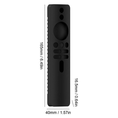 Tālvadības futrālis XiaoMis 4K TV MiBoX 2. paaudzes tālvadības pultīm TV Stick vadības vāciņš Silikona triecienizturīgs ādai draudzīgs tālvadības aizsargs