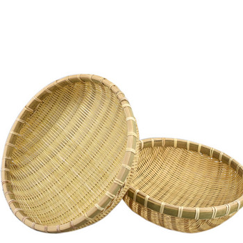 Естествени екологично чисти ръчно изработени бамбукови кошници Плодове Зеленчуци Хляб Ратанова кошница Кошница за съхранение Домашен органайзер
