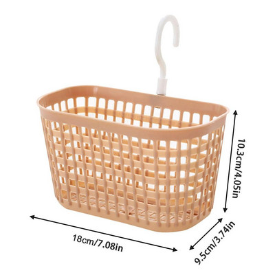 Pie sienas piekarināms uzglabāšanas grozs ar 360 grādu rotācijas āķi, elpojošs sieta apģērbu organizators spainis virtuvei un vannas istabas piederumiem