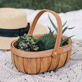 Grozs Nodilumizturīgs pīts piknika grozs kāzu līgavas meitenes ziedu grozs piknika pīts grozam