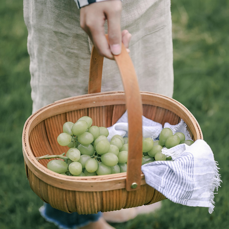 Grozs Nodilumizturīgs pīts piknika grozs kāzu līgavas meitenes ziedu grozs piknika pīts grozam