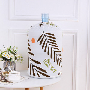 Naujas 1 vnt spausdintas vandens dozatoriaus statinės dulkių dangtelis, tamprus audinys, daugkartinio naudojimo buitinio kibiro dangčio apsauga