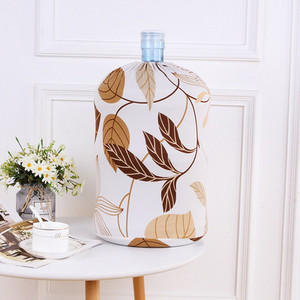 Naujas 1 vnt spausdintas vandens dozatoriaus statinės dulkių dangtelis, tamprus audinys, daugkartinio naudojimo buitinio kibiro dangčio apsauga