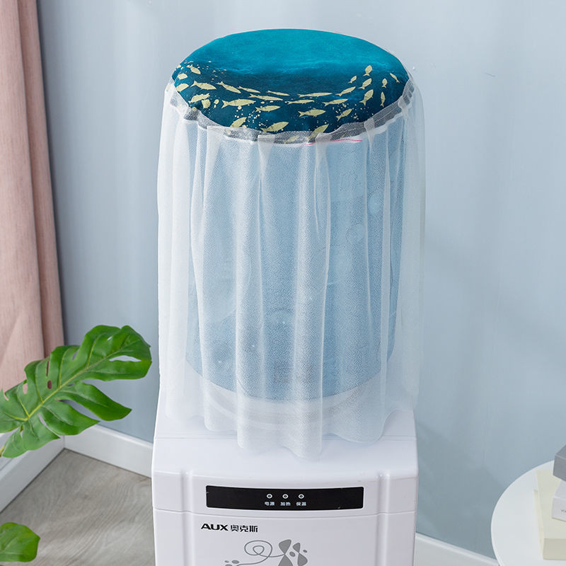 Vandens balionėlio dulkių dangteliai buitinis modernus dekoratyvinis geriamojo fontano mašinos apsauginis nėrinys pilnai dengiantis virtuvės priedas