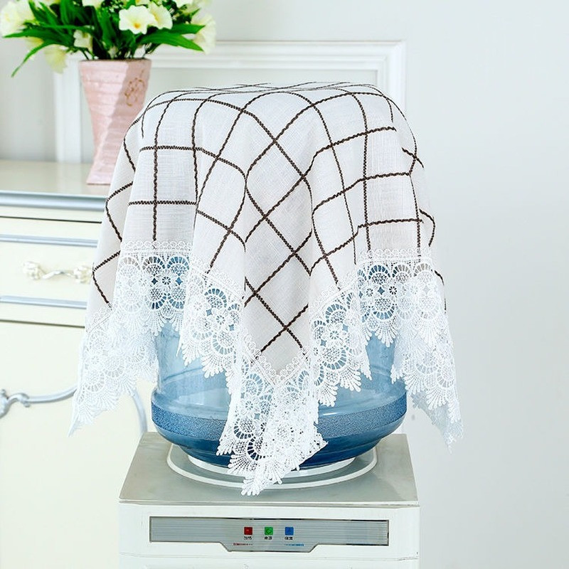 Vandens dozatoriaus dangtelis Plaidinis nėrinių dulkėms atsparus dangtelis Virtuvė Mikrobangų krosnelė Ryžių viryklė Stalinė lempa Kompiuteris Daugiafunkcis dangtelis nuo dulkių