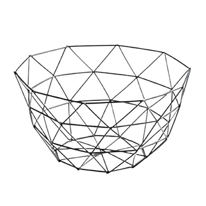 Dzelzs augļu paplāte virtuves uzglabāšanas grozs galds konfekšu bļoda mājas dekoru organizators