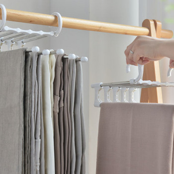 Κρεμάστρα παντελονιών Ράφι αποθήκευσης Εξοικονόμηση χώρου ντουλάπας Στιβαροί γάντζοι για παντελόνια Ρούχα πουκάμισα Πετσέτες