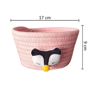 Karikatūras dzīvnieki, ar rokām austi glabāšanas grozi, bērnu rotaļlietas.