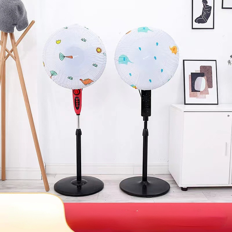 1 gabals 45 cm diametrā mājsaimniecības grīda, elektriskā ventilatora putekļu pārsegs, ūdensnecaurlaidīgs putekļu necaurlaidīgs statīvs ventilators, apaļš pilna iepakojuma uzglabāšanas soma