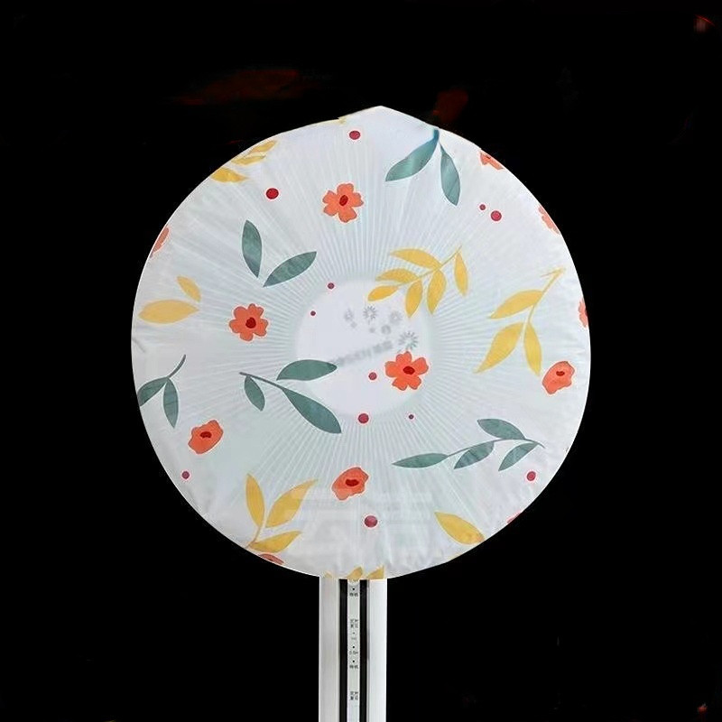 1 gabals 45 cm diametrā mājsaimniecības grīda, elektriskā ventilatora putekļu pārsegs, ūdensnecaurlaidīgs putekļu necaurlaidīgs statīvs ventilators, apaļš pilna iepakojuma uzglabāšanas soma