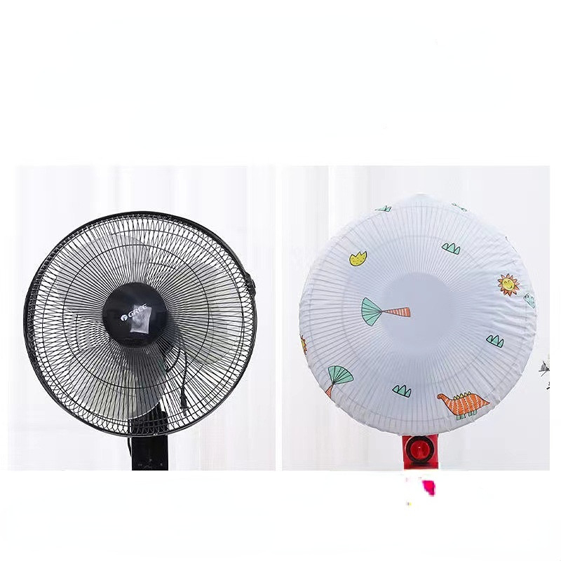 1 gabals 45 cm diametrā mājsaimniecības grīda, elektriskā ventilatora putekļu pārsegs, ūdensnecaurlaidīgs putekļu necaurlaidīgs statīvs ventilators, apaļš pilna iepakojuma uzglabāšanas soma