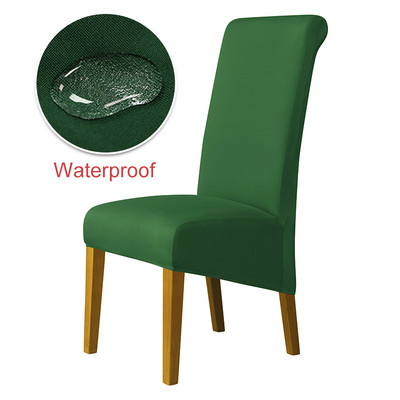 Polar Fleece krēsla pārvalks Stretch XL izmēra garās atzveltnes krēsla pārvalki Sēdekļu pārvalki ar muguru kāzu ēdamistabas krēsli virtuvei