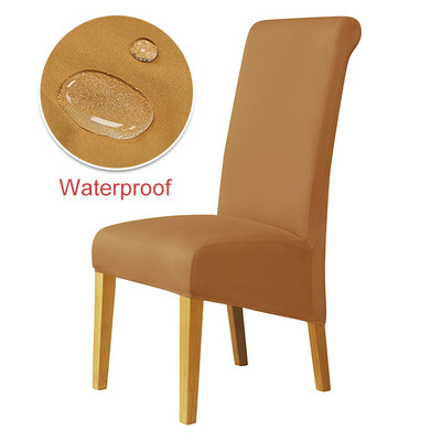 Polar Fleece krēsla pārvalks Stretch XL izmēra garās atzveltnes krēsla pārvalki Sēdekļu pārvalki ar muguru kāzu ēdamistabas krēsli virtuvei