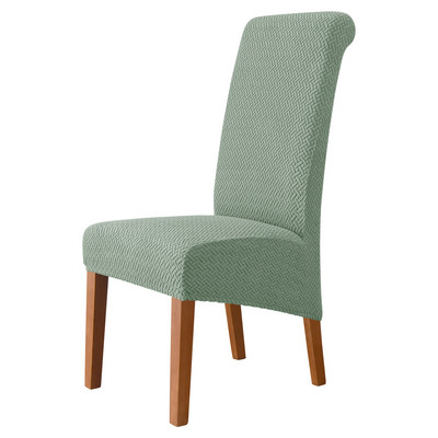 Polar Fleece krēsla pārvalks Stretch XL izmēra garās atzveltnes krēsla pārvalki Sēdekļu pārvalki ar muguru kāzu ēdamistabas krēsli virtuvei