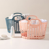 Saliekams glabāšanas grozs ar rokturiem Pārnēsājams dobs vannošanās organizators mājas guļamistabai dušas šampūns uzkodas veļas grozs