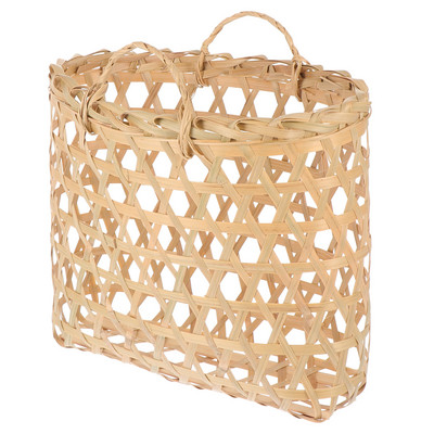 1Pc Woven Pantry Organizer Bread Serving Basket Basket Storage Picnic Wicker Basket Egg Basket Woven Vintage Woven