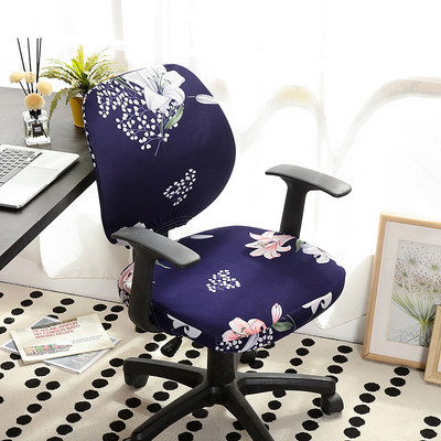 Elastična navlaka za kompjutorsku stolicu od rastezljivog spandeksa Presvlaka za uredsku stolicu s geometrijskim printom Podijeljene presvlake za dnevnu sobu