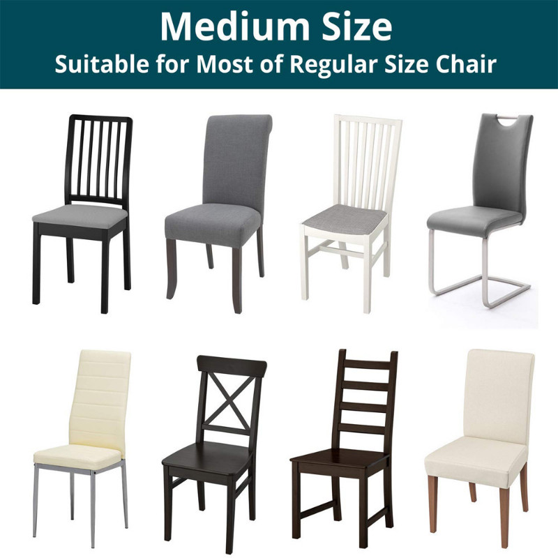 Ζακάρ Καλύμματα Καρέκλας Ρυθμιζόμενο κάλυμμα καρέκλας τραπεζαρίας Προστατευτικό κάθισμα τραπεζαρίας Σπίτι σεζλόν για σκαμπό γραφείου 1/2/4/6 Τμ.