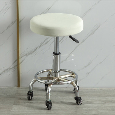 Apvalūs elastiniai baro kėdžių užvalkalai Apvalūs kėdės užvalkalai nuo nešvarumų sėdynių užvalkalai Namų kėdės apsauga Baro kėdės tamprus kėdės užvalkalas