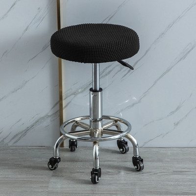 Apvalūs elastiniai baro kėdžių užvalkalai Apvalūs kėdės užvalkalai nuo nešvarumų sėdynių užvalkalai Namų kėdės apsauga Baro kėdės tamprus kėdės užvalkalas