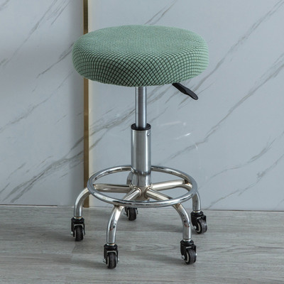 Apvalūs elastiniai baro kėdžių užvalkalai Apvalūs kėdės užvalkalai nuo nešvarumų sėdynių užvalkalai Namų kėdės apsauga Baro kėdės tamprus kėdės užvalkalas