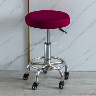 Apvalūs elastiniai baro kėdžių užvalkalai Apvalūs kėdės užvalkalai nuo nešvarumų sėdynių užvalkalai Namų kėdės apsauga Baro kėdės tamprus kėdės užvalkalas