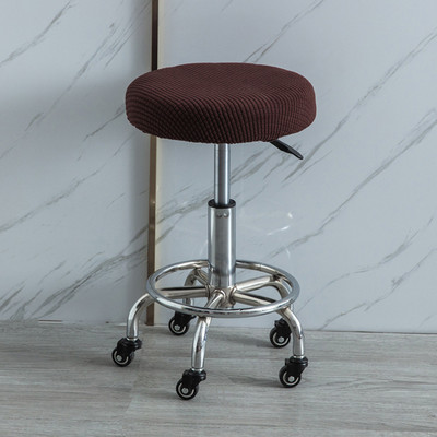 Apvalūs elastiniai baro kėdžių užvalkalai Apvalūs kėdės užvalkalai nuo nešvarumų sėdynių užvalkalai Namų kėdės apsauga Baro kėdės tamprus kėdės užvalkalas