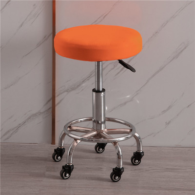 Apvalūs elastiniai baro kėdžių užvalkalai Apvalūs kėdės užvalkalai nuo nešvarumų sėdynių užvalkalai Namų kėdės apsauga Baro kėdės tamprus kėdės užvalkalas