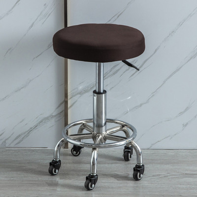 Apvalūs elastiniai baro kėdžių užvalkalai Apvalūs kėdės užvalkalai nuo nešvarumų sėdynių užvalkalai Namų kėdės apsauga Baro kėdės tamprus kėdės užvalkalas