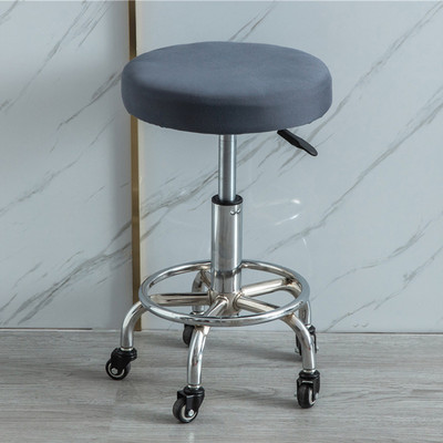 Apvalūs elastiniai baro kėdžių užvalkalai Apvalūs kėdės užvalkalai nuo nešvarumų sėdynių užvalkalai Namų kėdės apsauga Baro kėdės tamprus kėdės užvalkalas