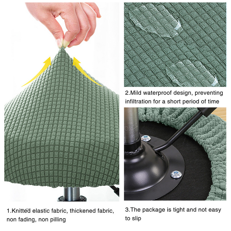 Huse pentru scaune de bar rotunde elastice Huse pentru scaune rotunde Huse pentru scaune anti-murdare Protector pentru scaune pentru casă scaun de bar husă elastică pentru scaun