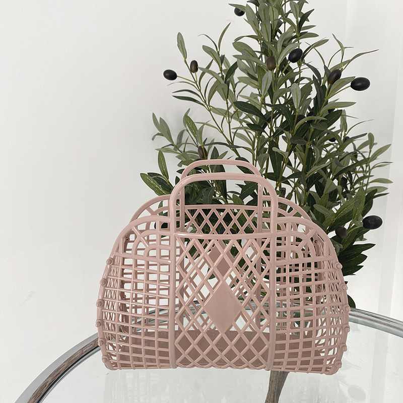 1gab vannas istabas veļas grozs salokāms sieta pārnēsājams plastmasas vannas istabas veļas grozs Salieciet veļas grozu