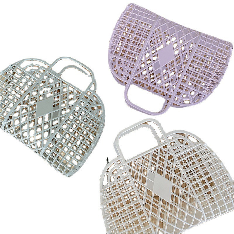 1gab vannas istabas veļas grozs salokāms sieta pārnēsājams plastmasas vannas istabas veļas grozs Salieciet veļas grozu