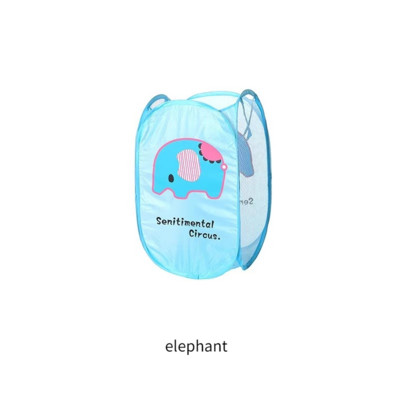 1 τεμ. Πτυσσόμενο καλάθι πλυντηρίου Cartoon Καλάθι οργάνωσης μεγάλης χωρητικότητας για οικιακά βρώμικα ρούχα Τσάντα από νάιλον πλέγμα για αποθήκευση παιχνιδιών